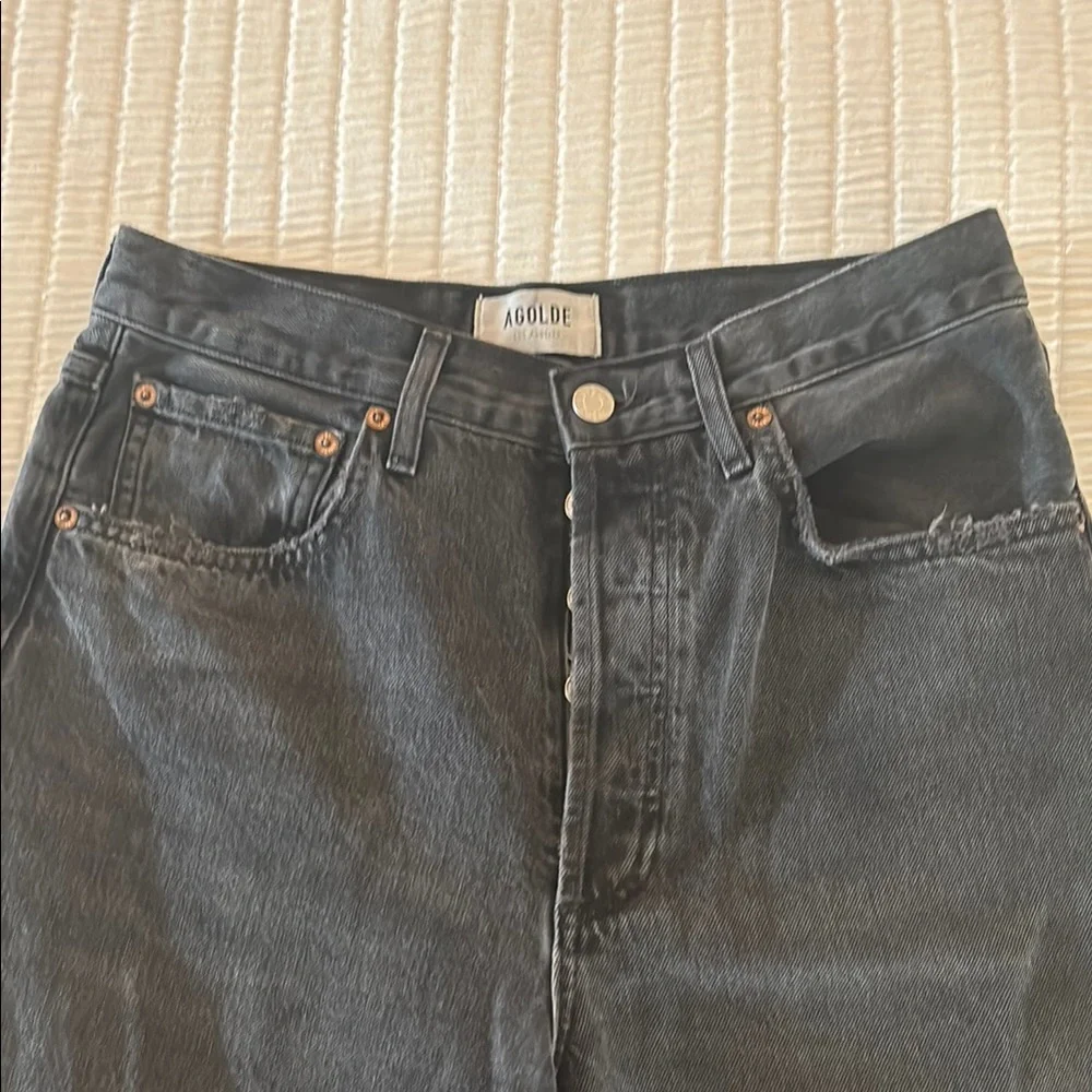 AGOLDE Dame High Rise Wide Leg Jeans in the color Hitch - Picture 9 of 9
